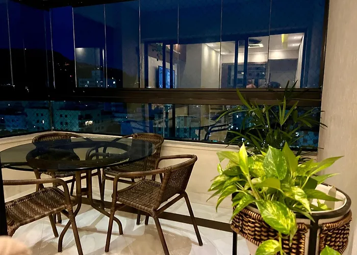 Ap Moderno Com Vista Mar Piscina Ar Condicionado No Guaruja